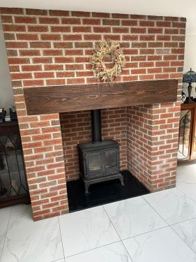 Click Here To Enlarge This Photo Of Installed log burner 