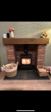 Click Here To Enlarge This Photo Of Woodpecker log burner 