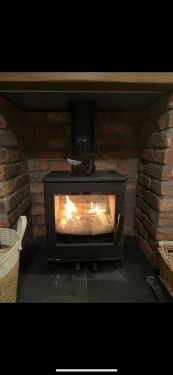 Click Here To Enlarge This Photo Of Woodpecker log burner 