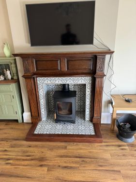 Click Here To Enlarge This Photo Of Charnwood C4 Log Burner Installation In Sutton Bonington