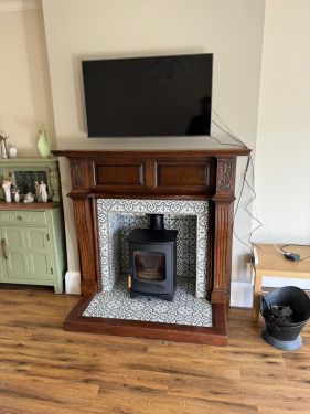 Click Here To Enlarge This Photo Of Charnwood C4 Log Burner Installation In Sutton Bonington