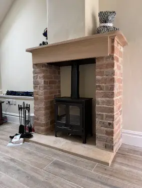 Click Here To Enlarge This Photo Of Multi Fuel Stove Installation In Frisby-On-The-Wreake