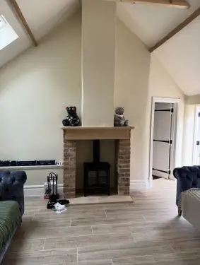 Click Here To Enlarge This Photo Of Multi Fuel Stove Installation In Frisby-On-The-Wreake