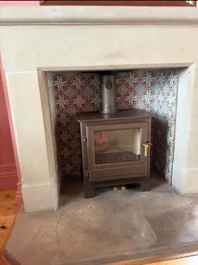 Click Here To Enlarge This Photo Of Wood Stove Installation In Coddington, Newark