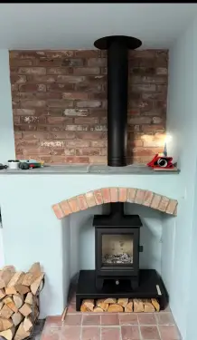 Click Here To Enlarge This Photo Of Clockwork Blithfield Compact Stove Installation In Hickling&comma; Nottinghamshire