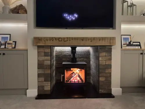 Click Here To Enlarge This Photo Of Town & Country Pickering Eco Stove Installation In West Bridgford