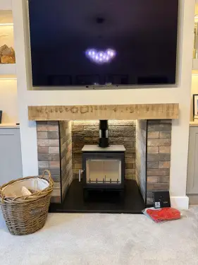 Click Here To Enlarge This Photo Of Town & Country Pickering Eco Stove Installation In West Bridgford