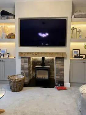 Click Here To Enlarge This Photo Of Town & Country Pickering Eco Stove Installation In West Bridgford