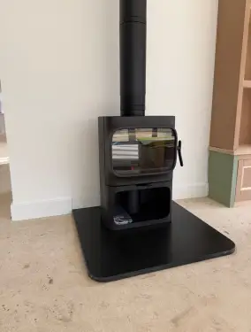 Click Here To Enlarge This Photo Of J&oslash;tul F350 Wood Burning Stove Installation - Saxelby&comma; Leicestershire