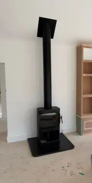 Click Here To Enlarge This Photo Of J&oslash;tul F350 Wood Burning Stove Installation - Saxelby&comma; Leicestershire