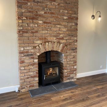 Arada widescreen solution multi fuel stove : Click Here To View Larger Image